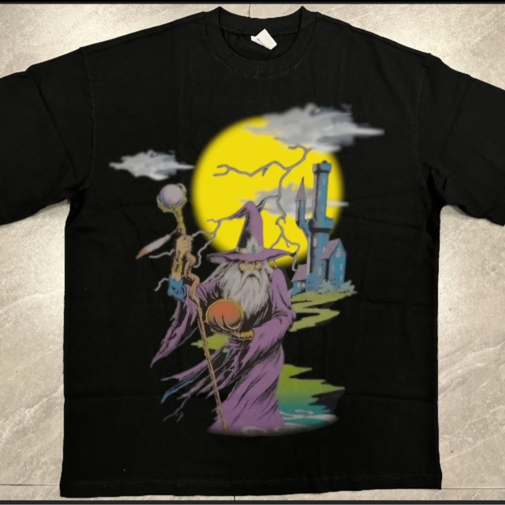 Black Wizard Graphic T-Shirt